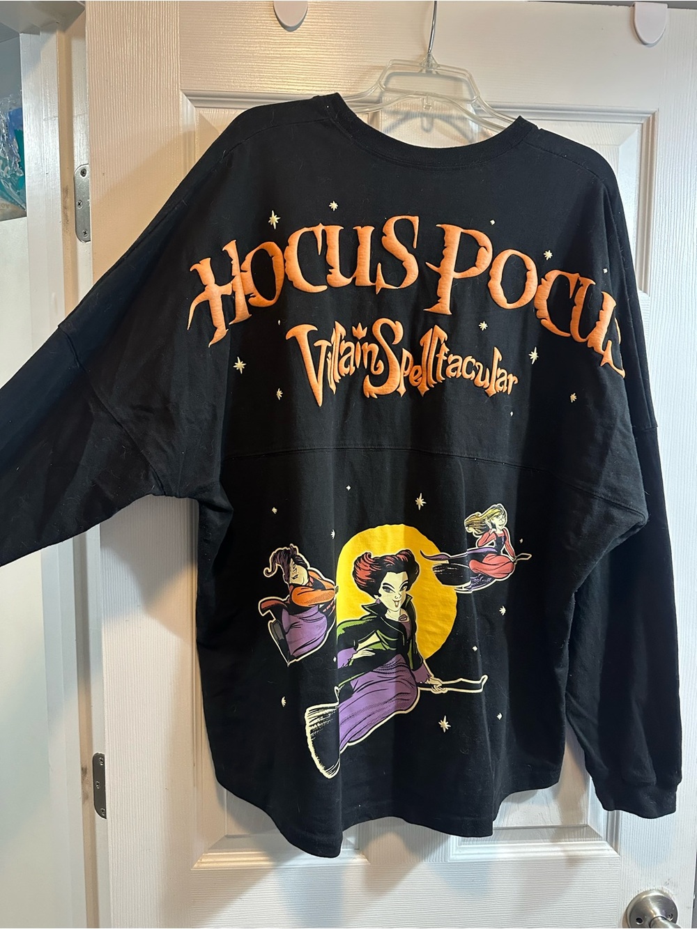 Disney Hocus Pocus Long-Sleeve Spirit Jersey with Orange & Yellow